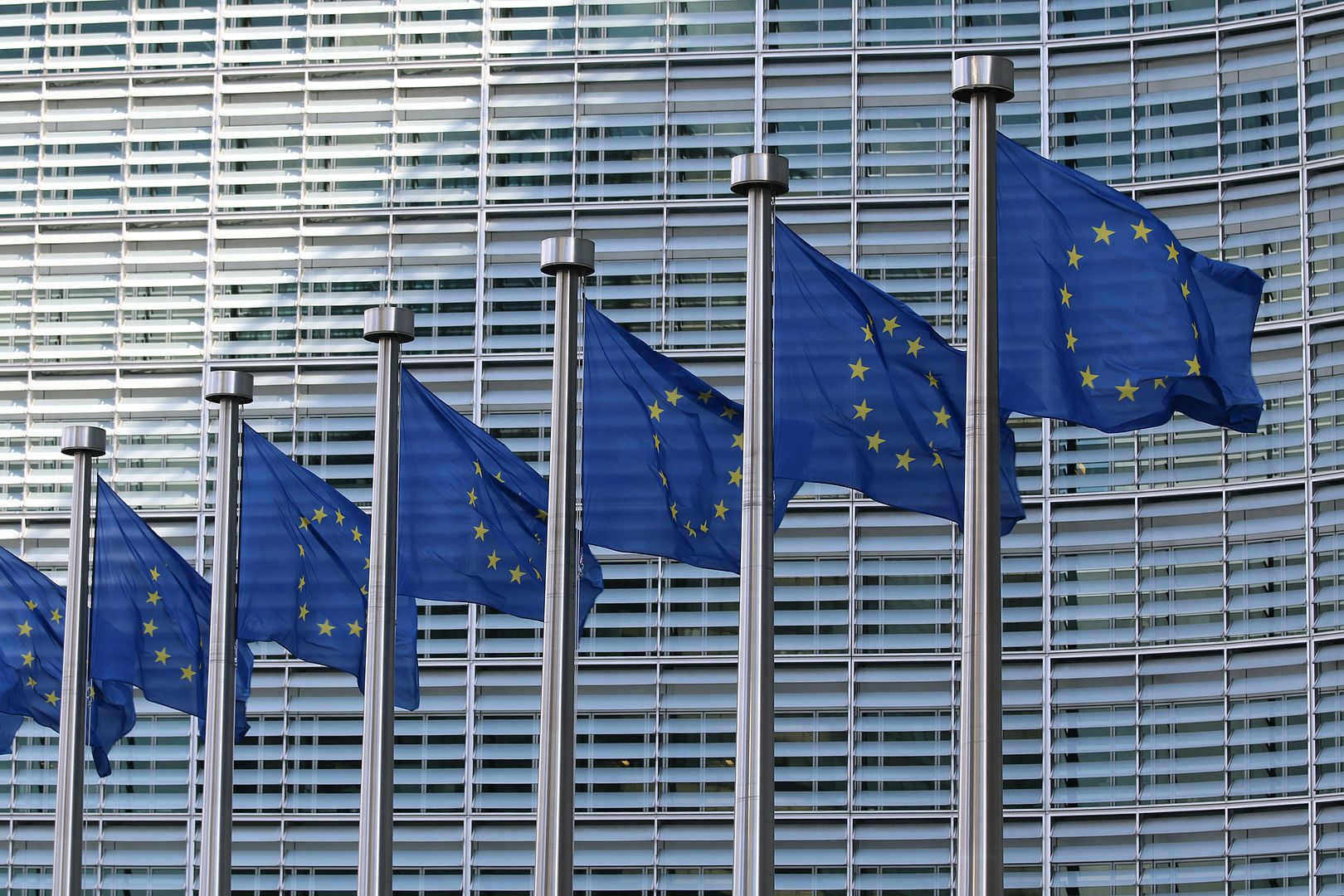 Flaggen der Europäischen Union.