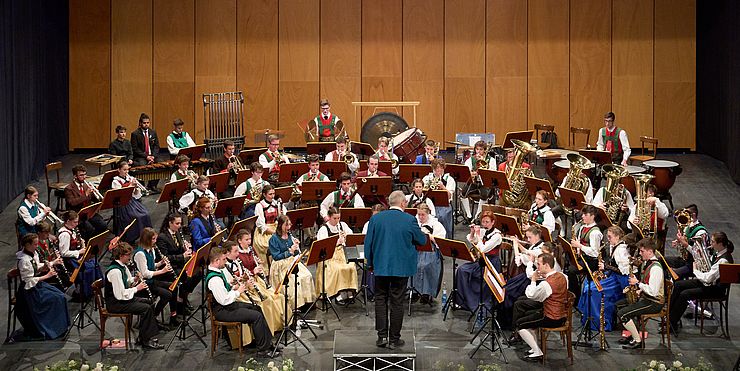 L'orchestra giovanile dei fiati del'Euregio a Rovereto 2022.